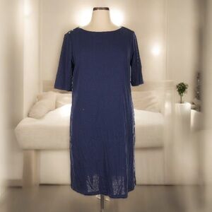 Jones New York Signature Sailor Navy Blue Dress l SIZE XL